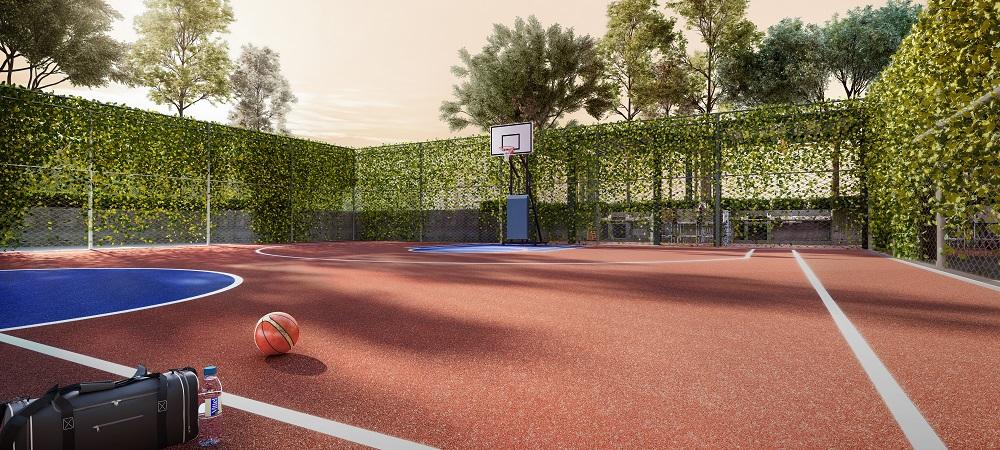 Half Basketball Court at The Asteriaz